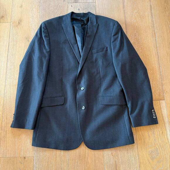 Kenneth Cole Reaction Black Blazer Men’s 44L - Picture 1 of 5